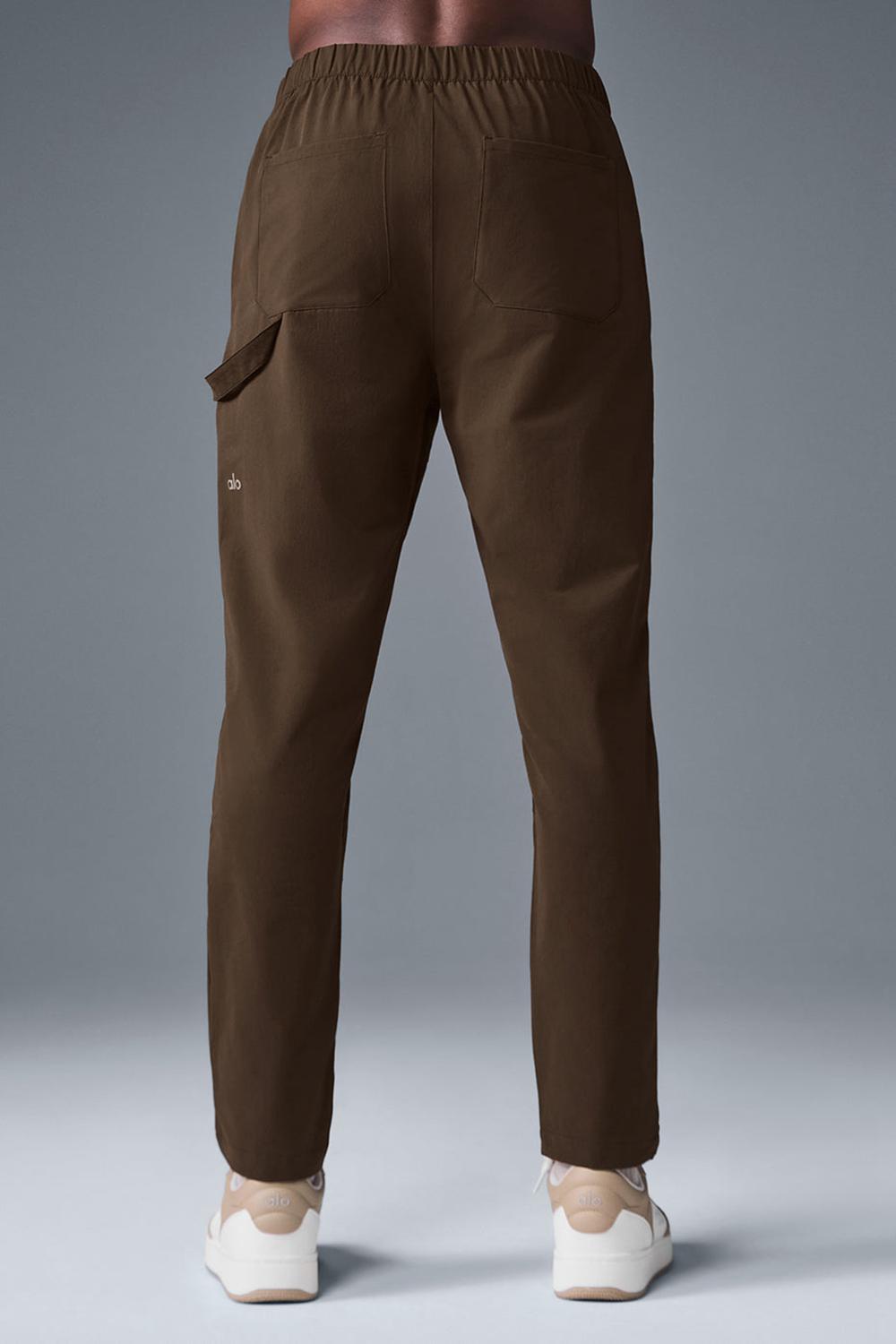 Pantalon Alo Yoga Co-Op Carpenter Track Hombre Espresso | España  KEZF-27390