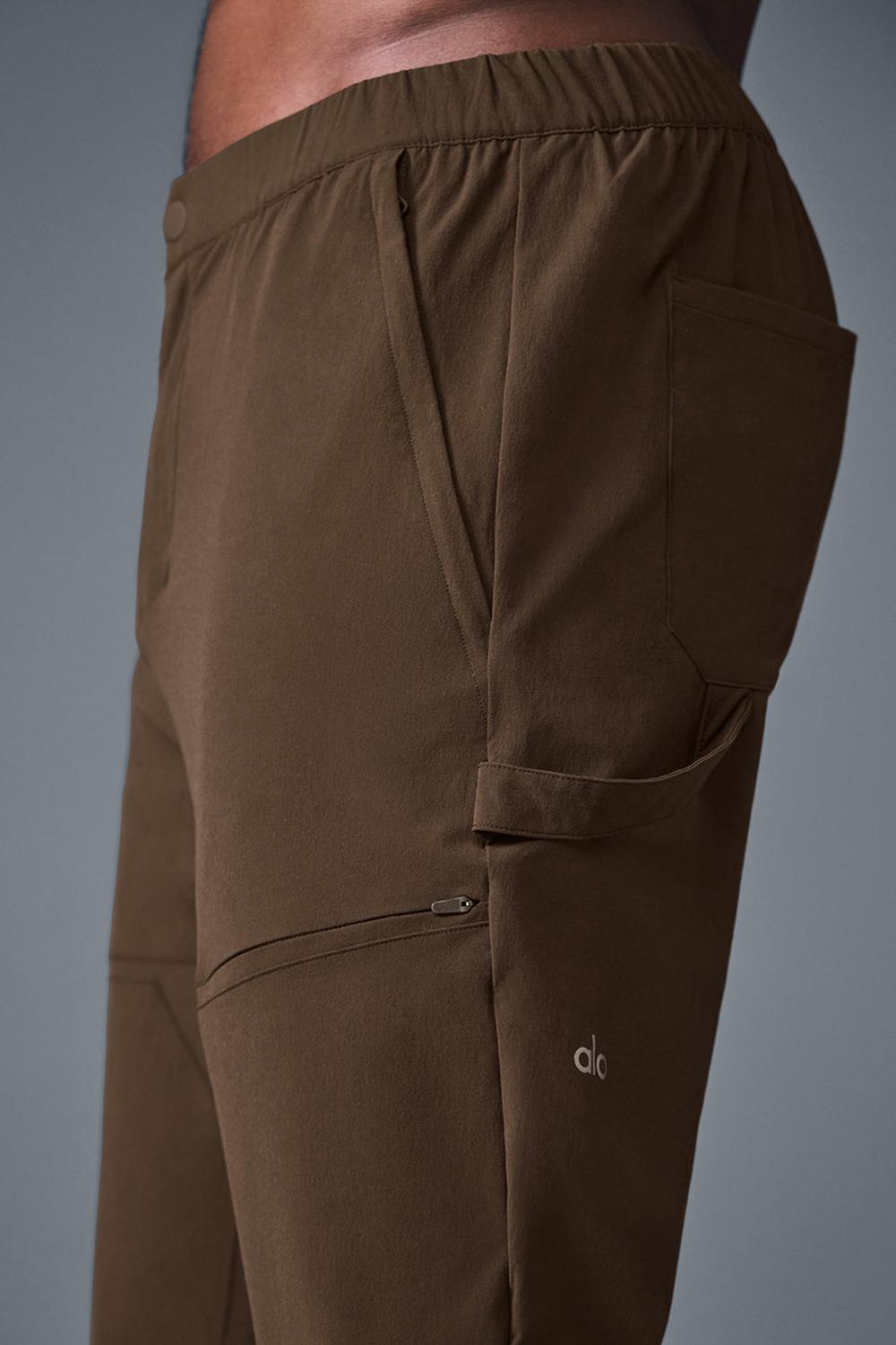 Pantalon Alo Yoga Co-Op Carpenter Track Hombre Espresso | España  KEZF-27390
