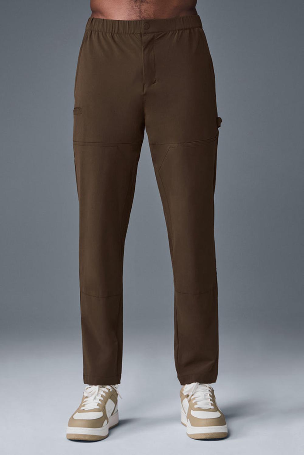Pantalon Alo Yoga Co-Op Carpenter Track Hombre Espresso | España  KEZF-27390