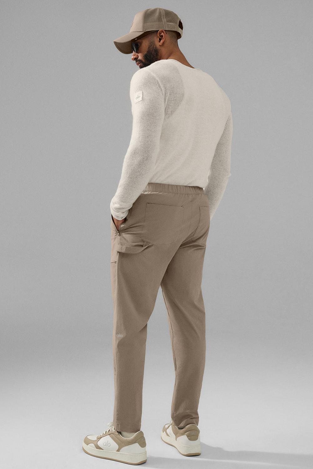 Pantalon Alo Yoga Co-Op Carpenter Track Hombre Gravel | España  JEKS-04793