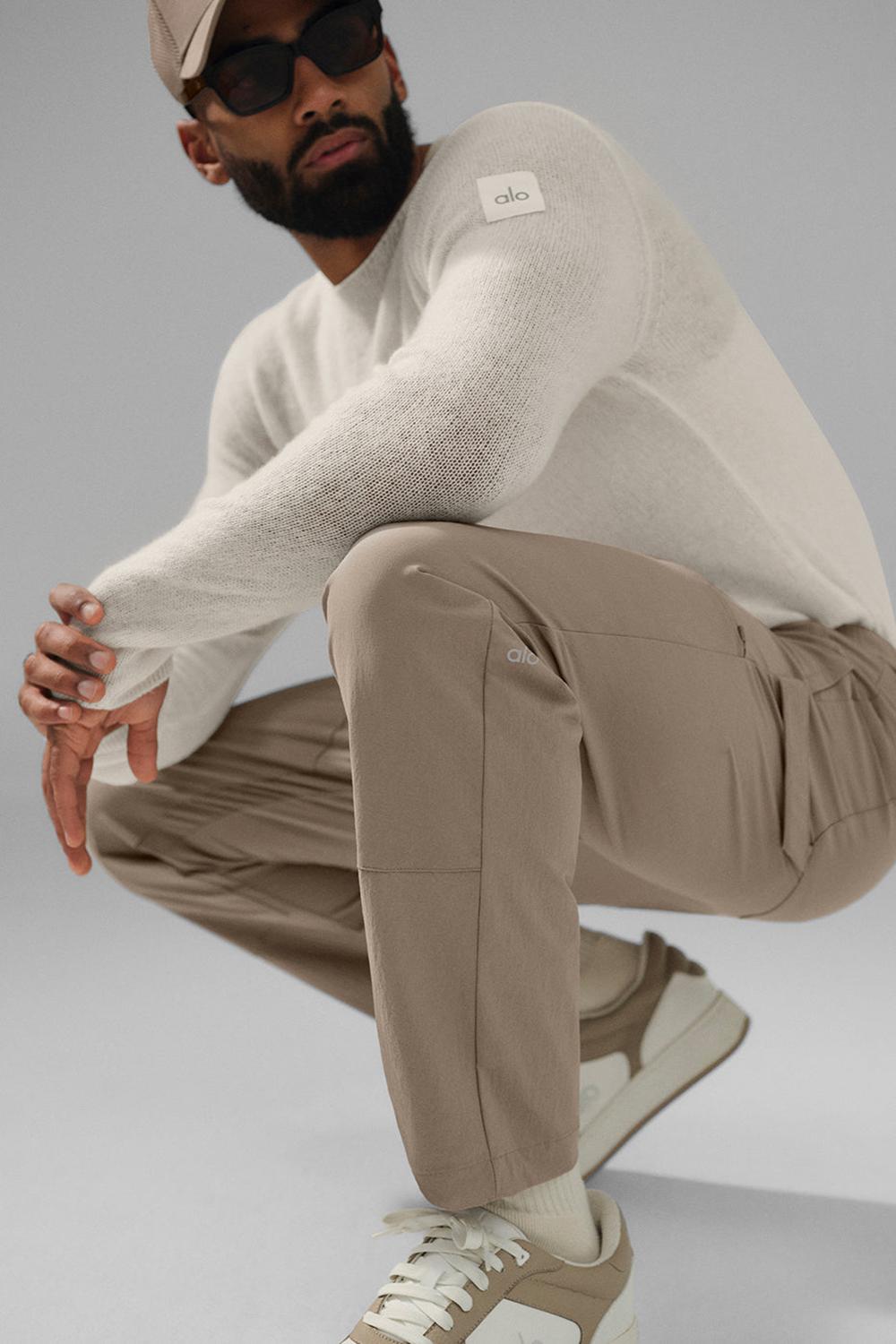 Pantalon Alo Yoga Co-Op Carpenter Track Hombre Gravel | España  JEKS-04793