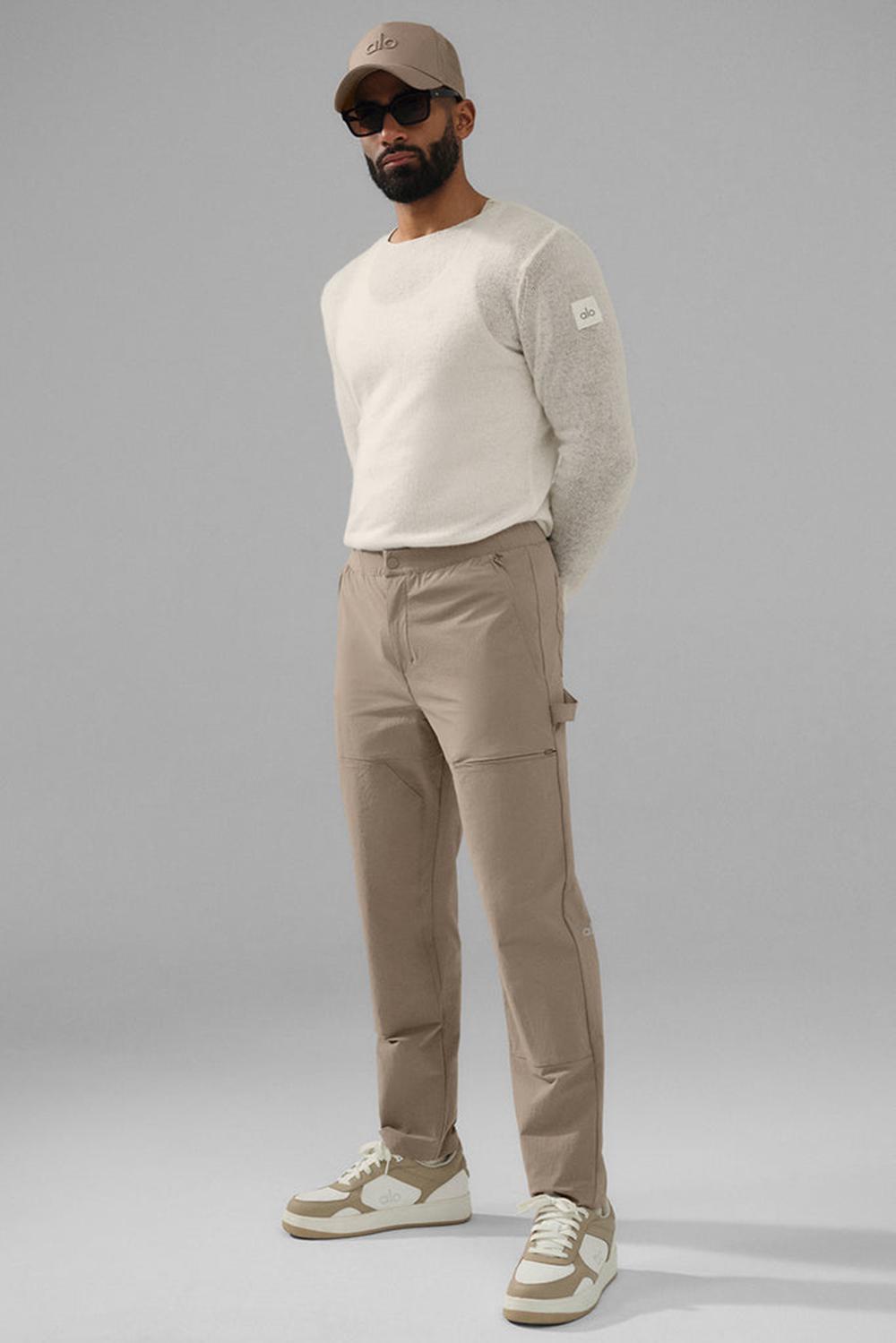 Pantalon Alo Yoga Co-Op Carpenter Track Hombre Gravel | España  JEKS-04793