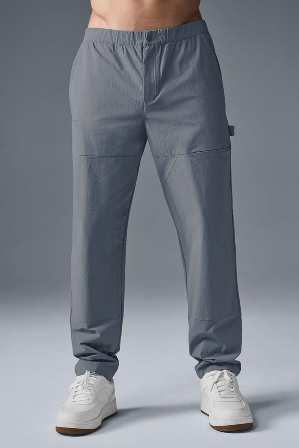 Pantalon Alo Yoga Co-Op Carpenter Track Hombre Gris | España  SELA-74520