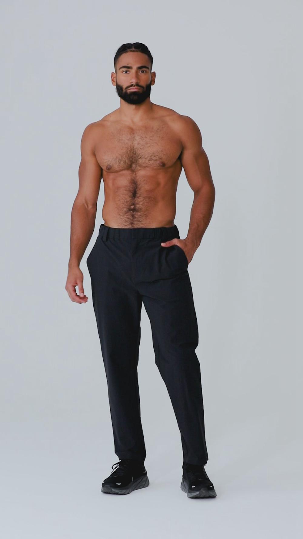 Pantalon Alo Yoga Co-Op Cropped Tech Hombre Anthracite | España  HYLG-78019