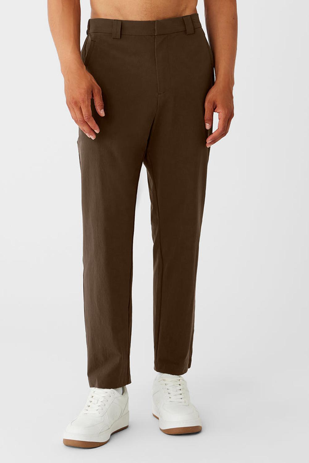 Pantalon Alo Yoga Co-Op Cropped Tech Hombre Espresso | España  RSLG-35712
