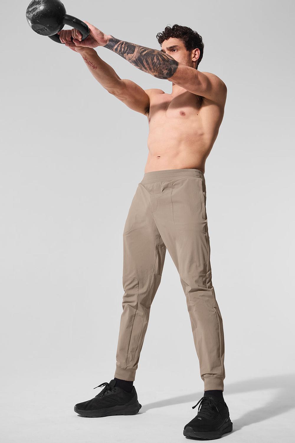 Pantalon Alo Yoga Co-Op Hombre Gravel | España  UQON-63981