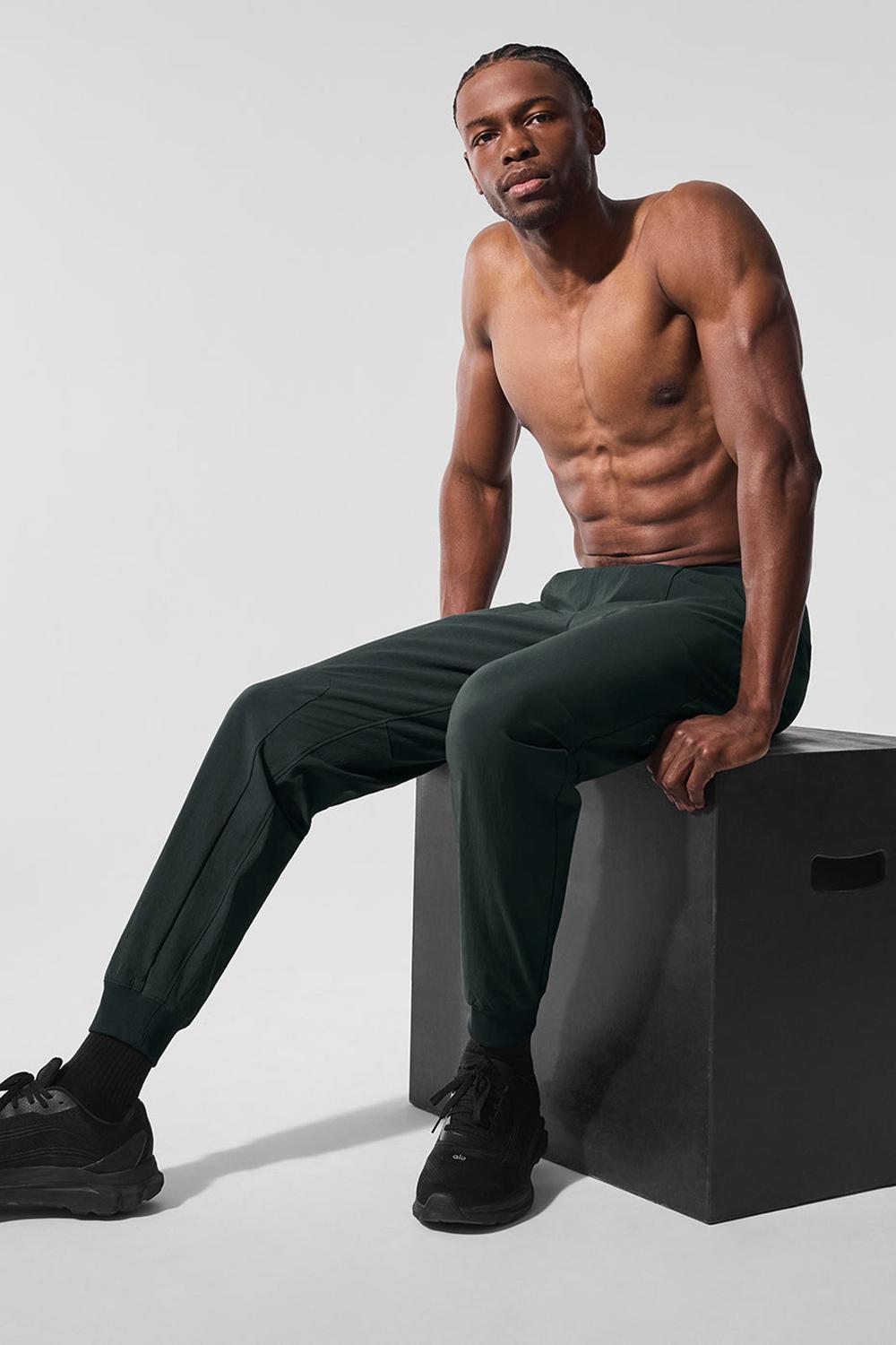 Pantalon Alo Yoga Co-Op Hombre Verde | España  QEDM-20574