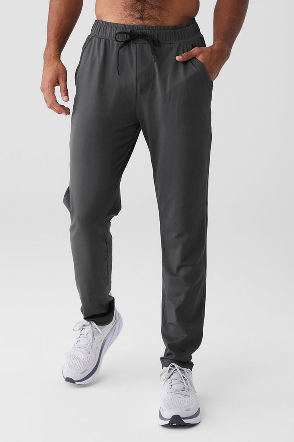 Pantalon Alo Yoga Conquer Pulse Hombre Anthracite | España  HSAL-89452