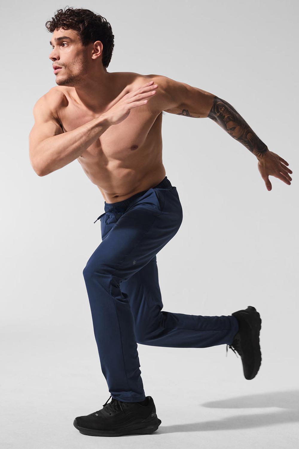 Pantalon Alo Yoga Conquer Pulse Hombre Azul Marino | España  UGEW-03458