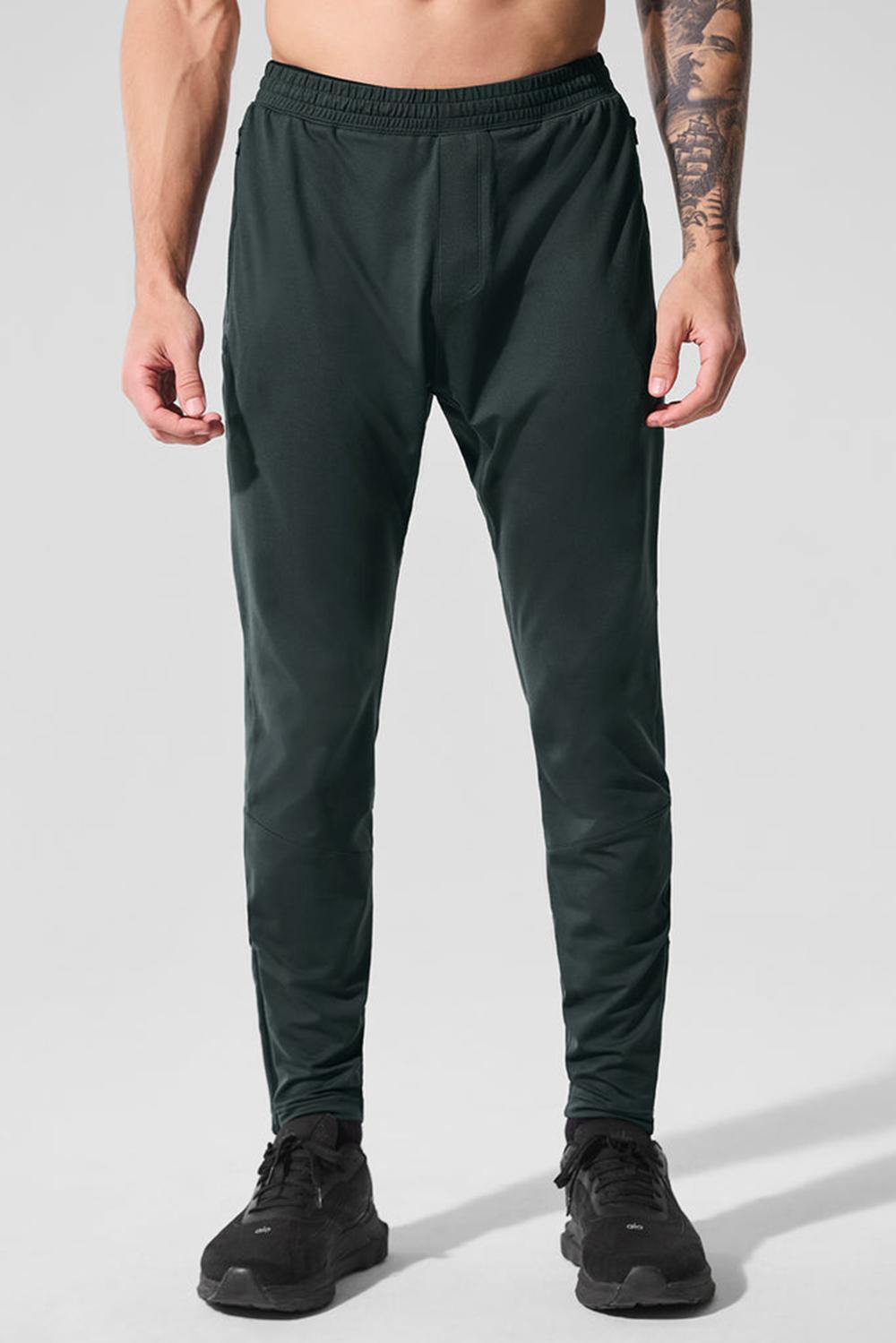 Pantalon Alo Yoga Conquer React Performance Hombre Verde | España  QCDW-85279