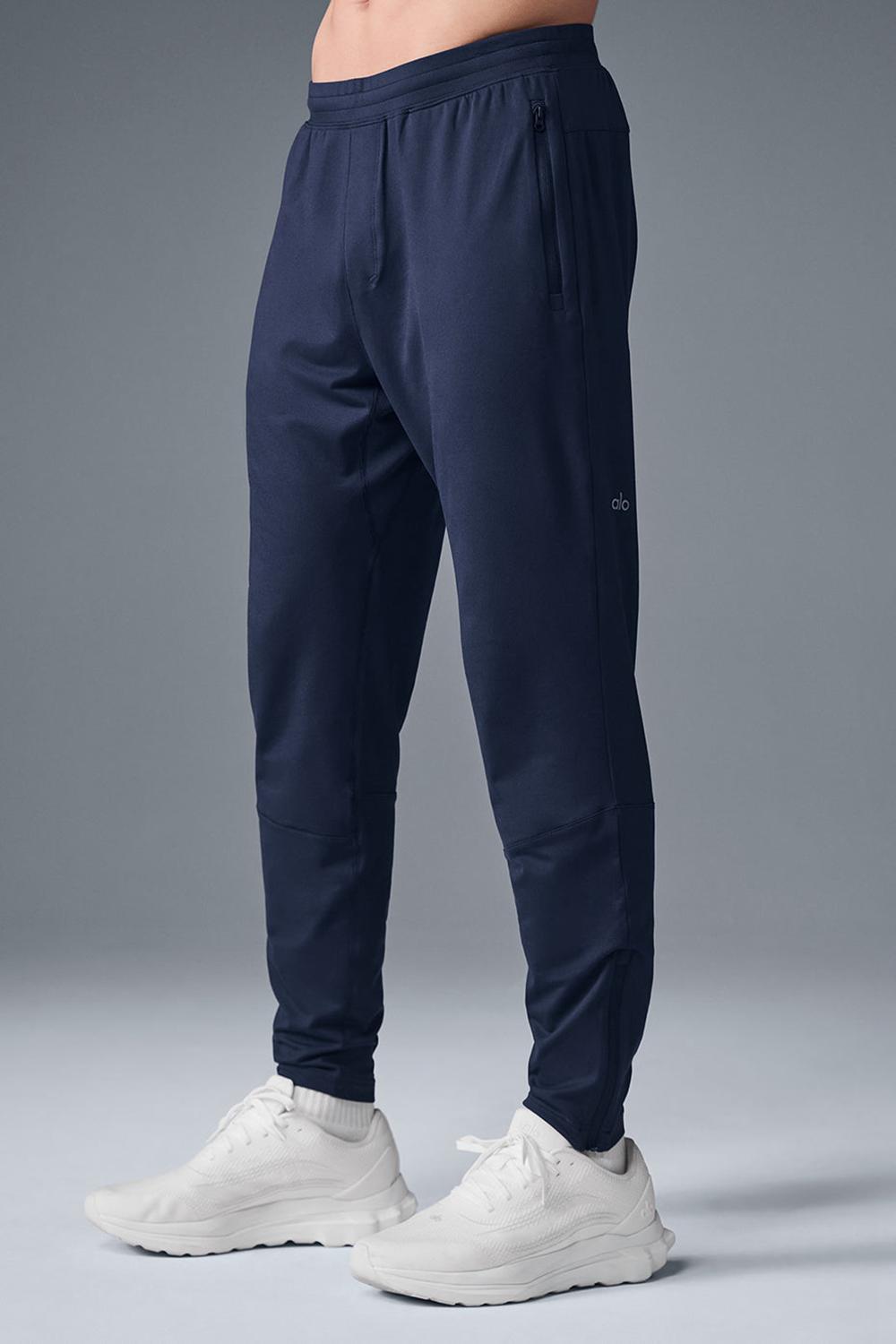 Pantalon Alo Yoga Conquer React Performance Hombre Azul Marino | España  FKNM-32861