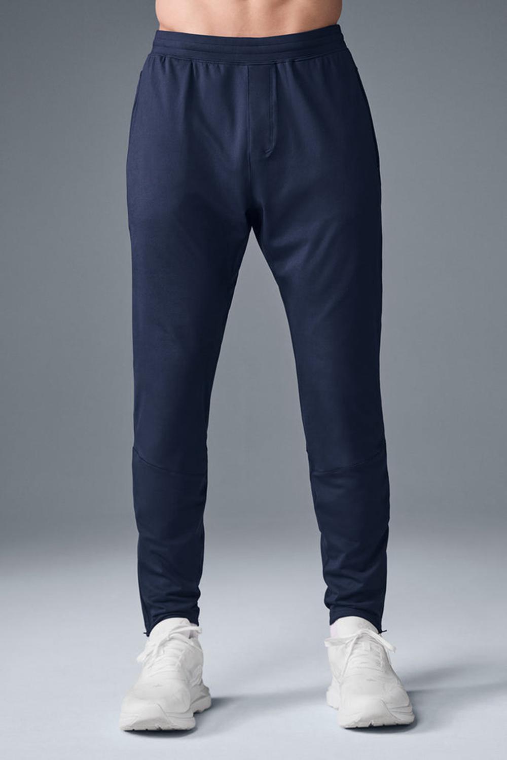 Pantalon Alo Yoga Conquer React Performance Hombre Azul Marino | España  FKNM-32861