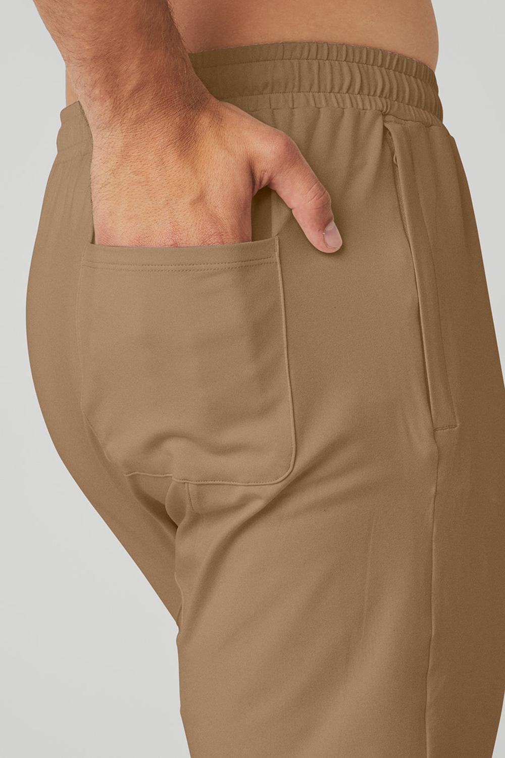 Pantalon Alo Yoga Conquer Revitalize Hombre Gravel | España  YMLP-23169