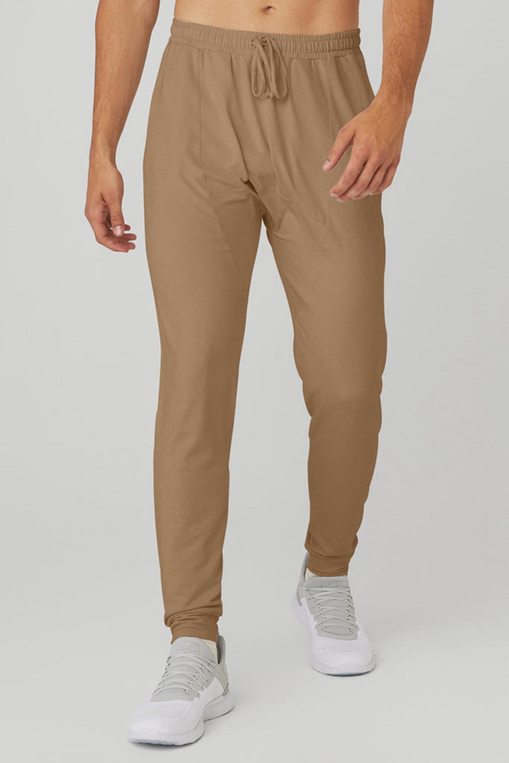Pantalon Alo Yoga Conquer Revitalize Hombre Gravel | España  YMLP-23169