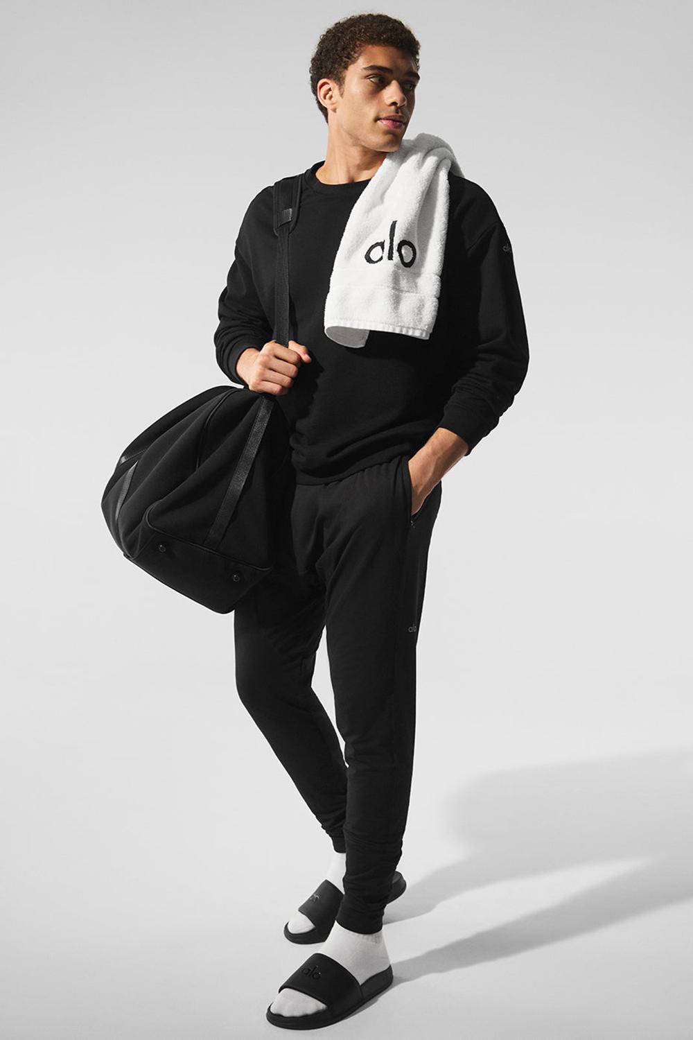 Pantalon Alo Yoga Conquer Revitalize Hombre Negras | España  HFIP-02371