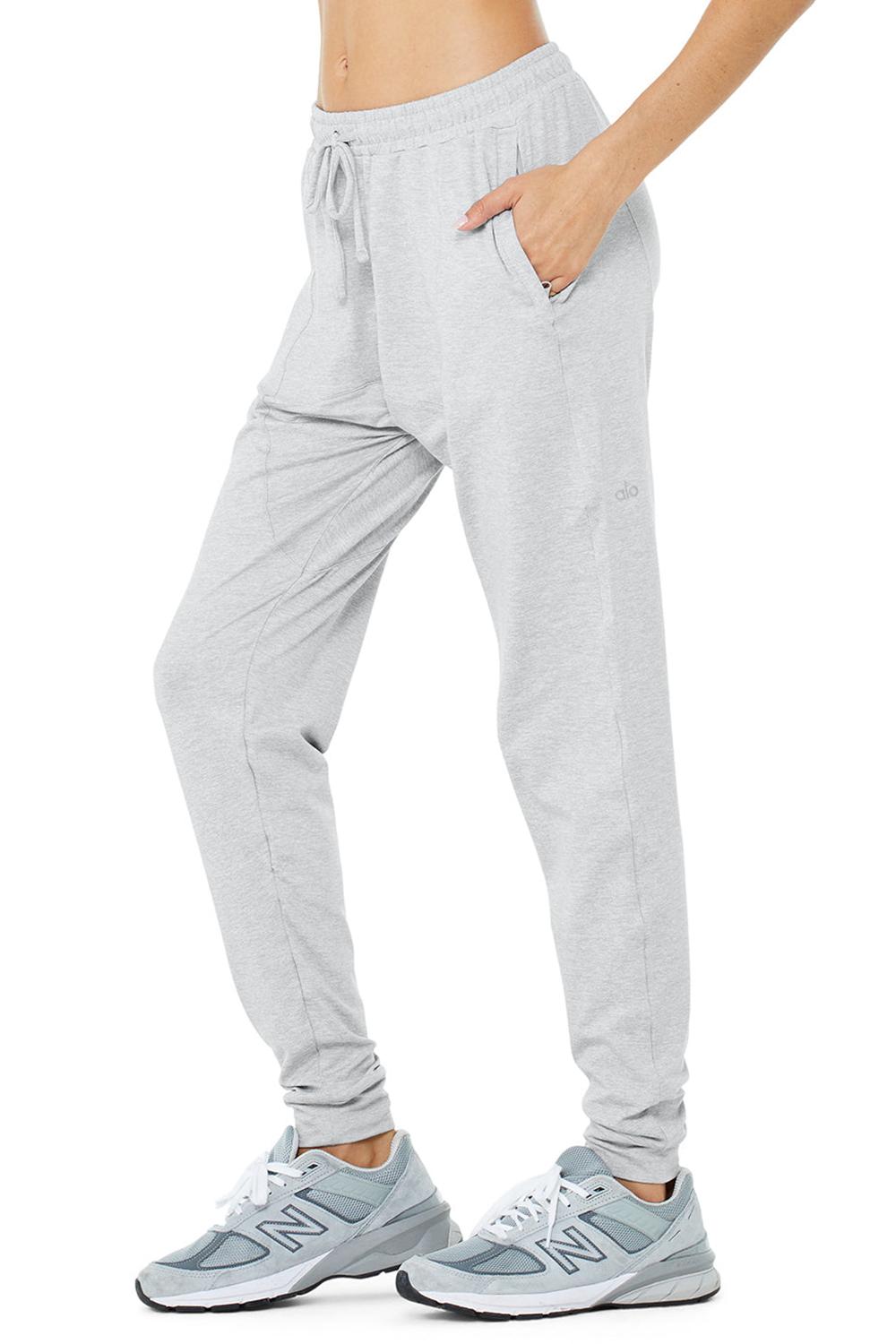 Pantalon Alo Yoga Conquer Revitalize Mujer Gris | España  JDGX-92830