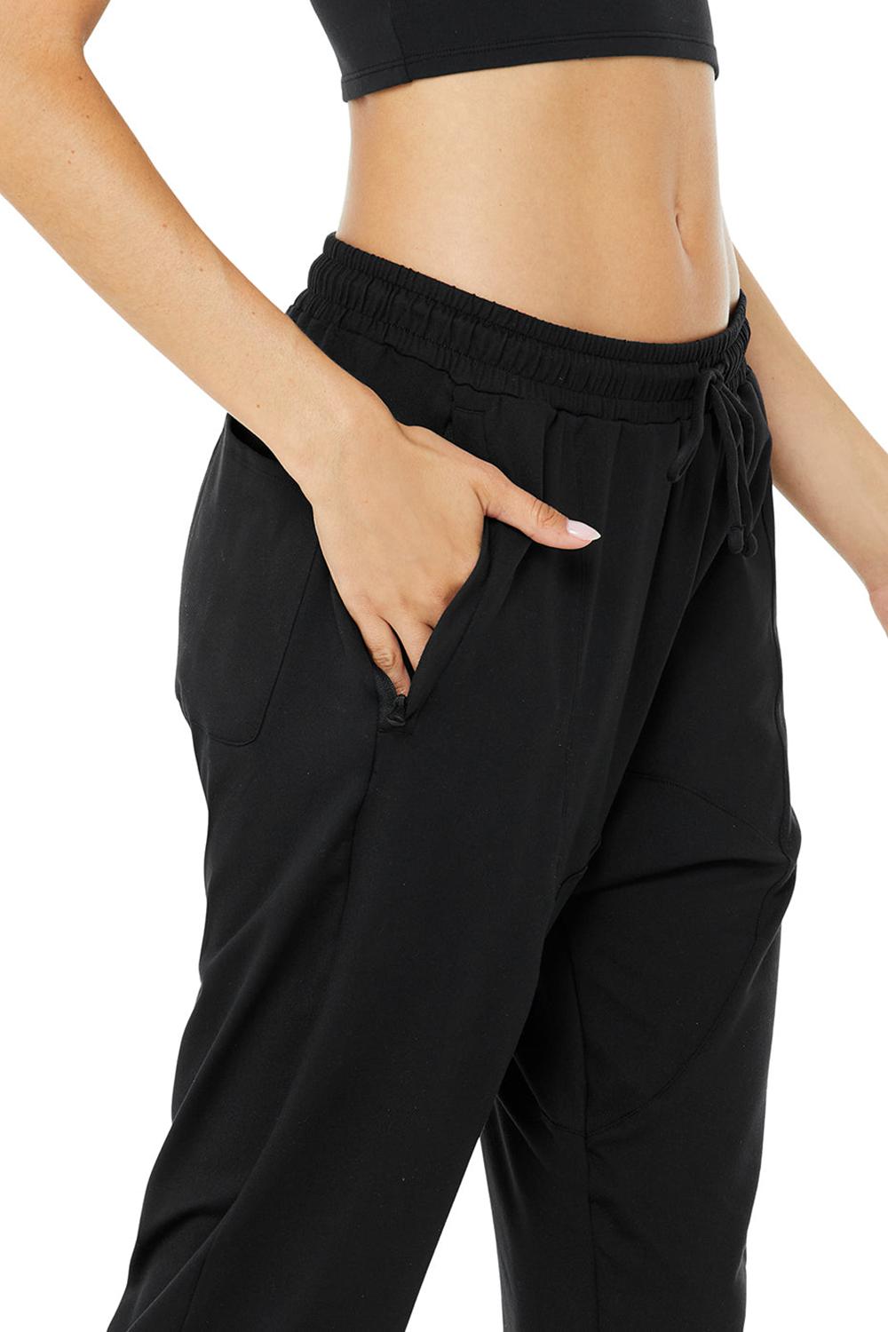 Pantalon Alo Yoga Conquer Revitalize Mujer Negras | España  KWEX-10795