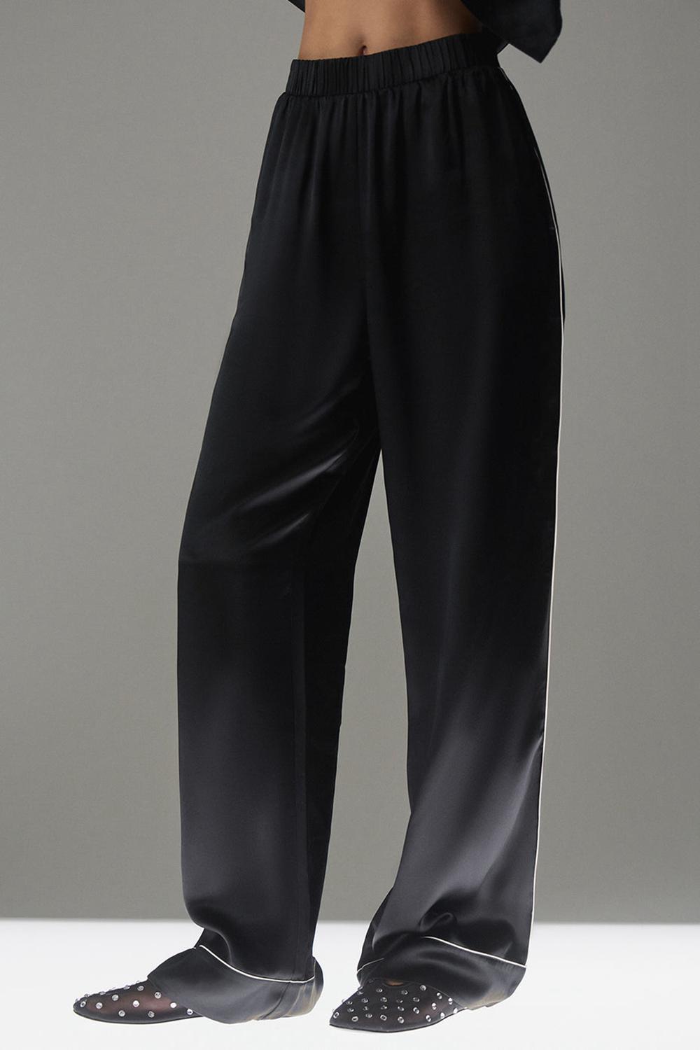 Pantalon Alo Yoga Courchevel Silk Mujer Negras | España  PQMI-10786