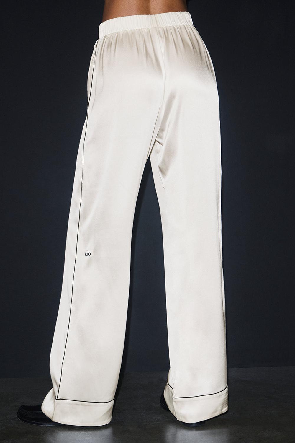 Pantalon Alo Yoga Courchevel Silk Mujer Negras | España  TCXP-85047