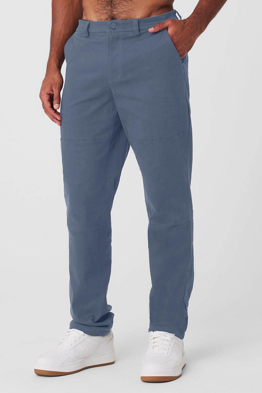 Pantalon Alo Yoga Edition Sueded Hombre Bluestone | España  NPZV-69345