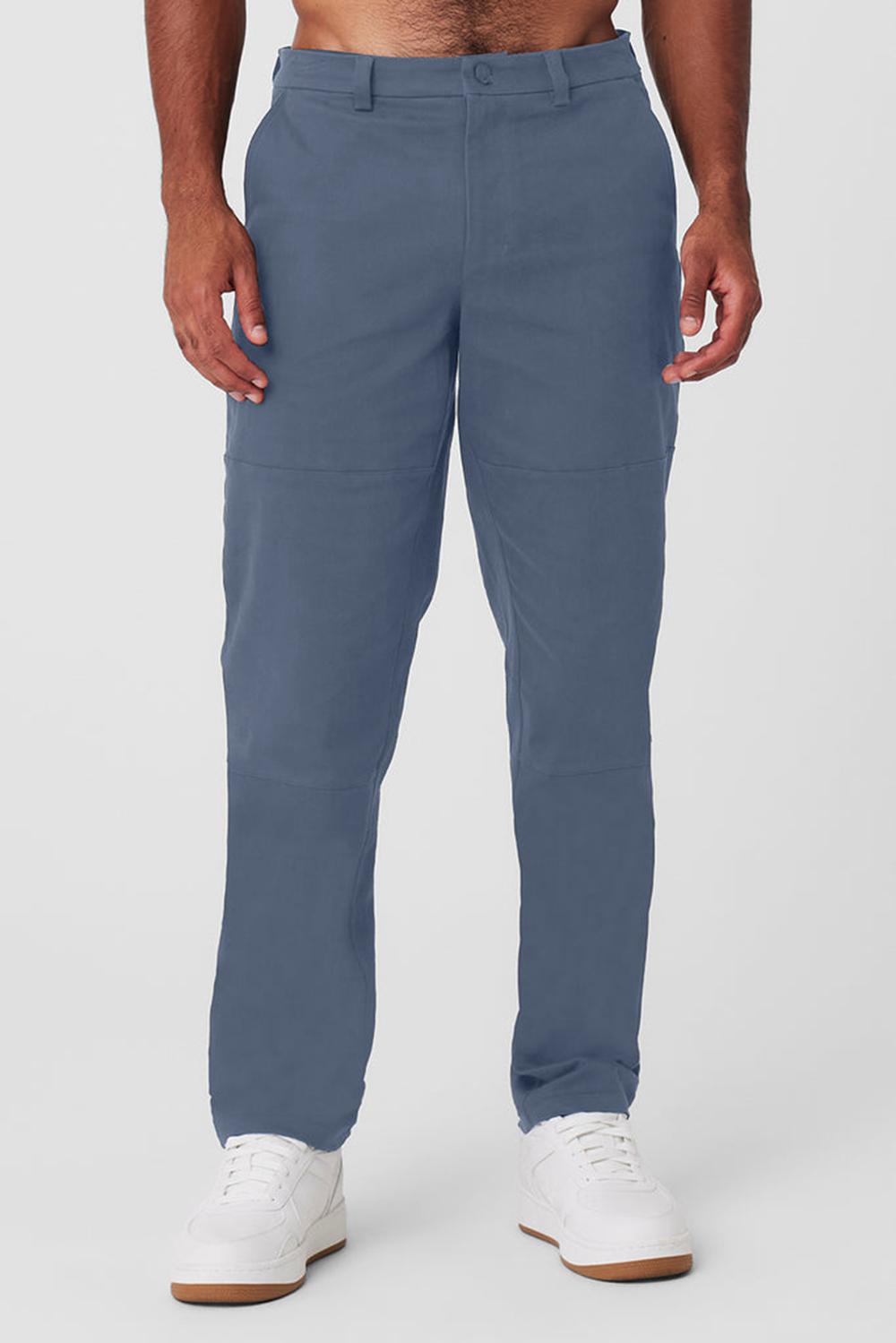 Pantalon Alo Yoga Edition Sueded Hombre Bluestone | España  NPZV-69345