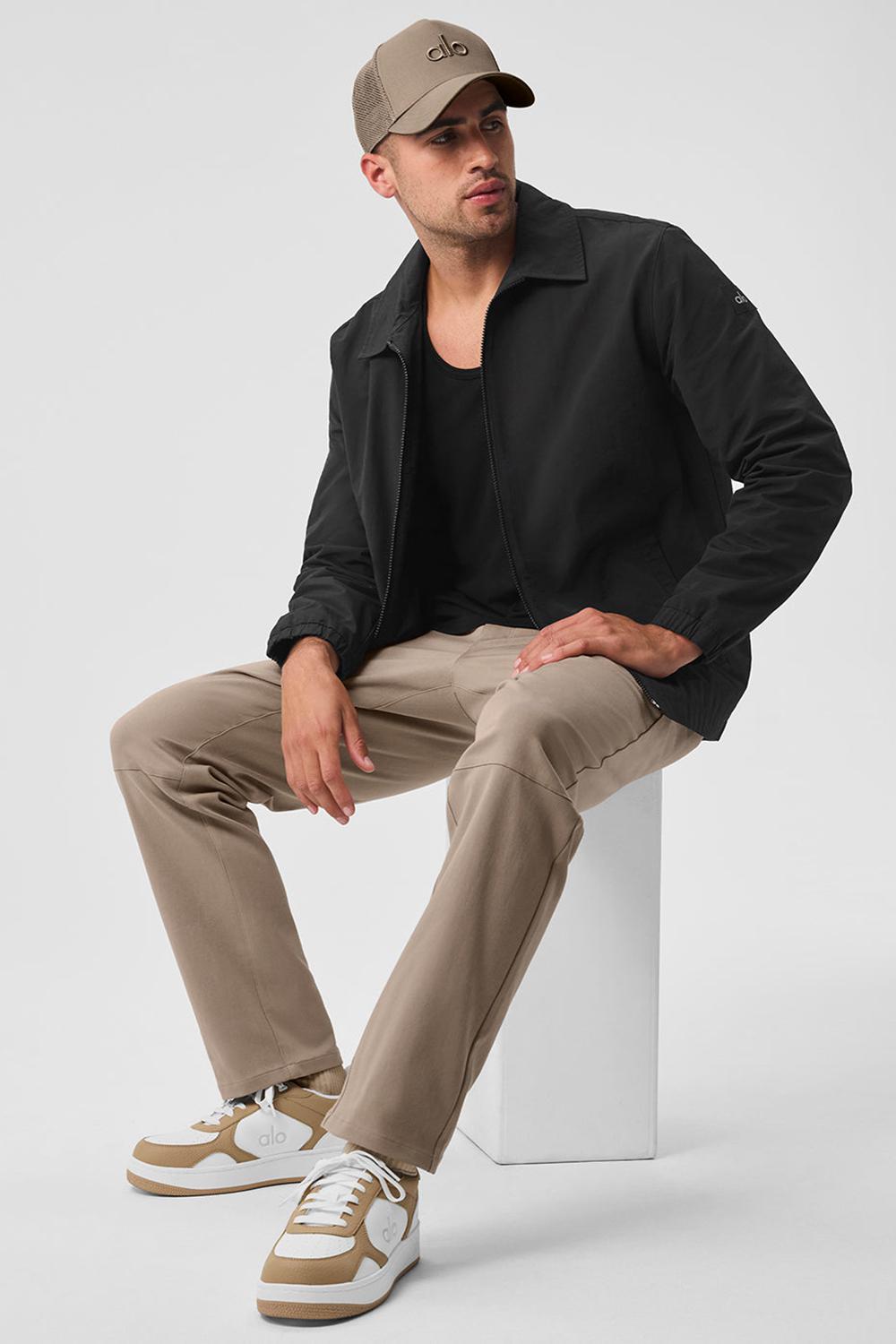 Pantalon Alo Yoga Edition Sueded Hombre Gravel | España  HSZW-87190