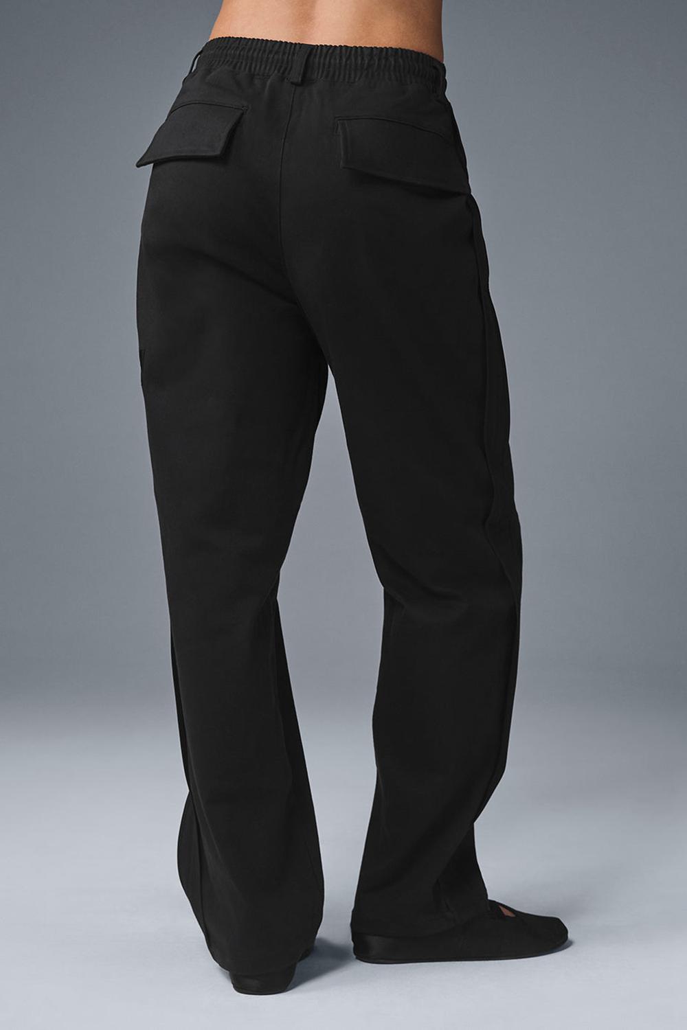 Pantalon Alo Yoga Edition Sueded Straight Leg Mujer Negras | España  CTIP-07954