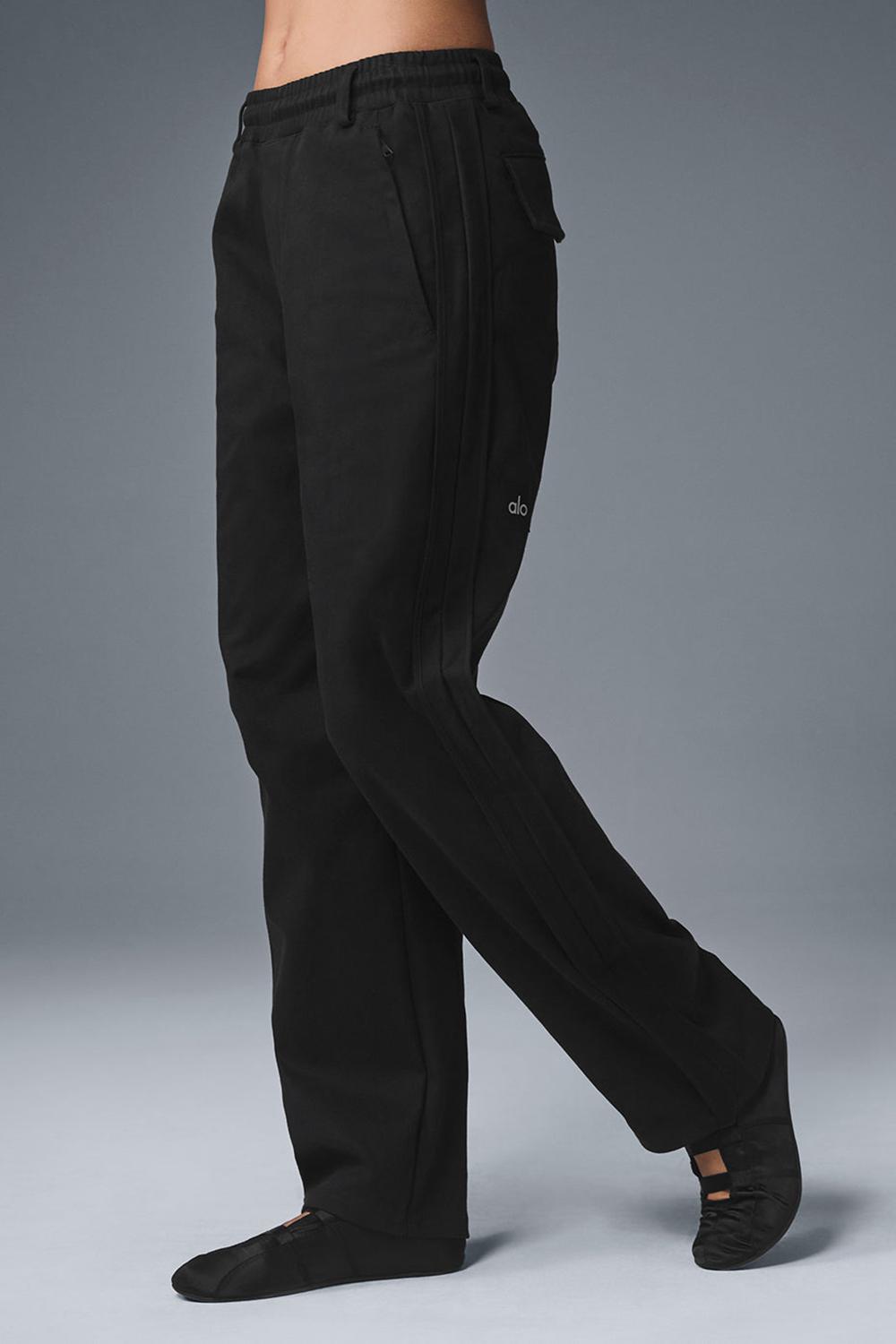 Pantalon Alo Yoga Edition Sueded Straight Leg Mujer Negras | España  CTIP-07954