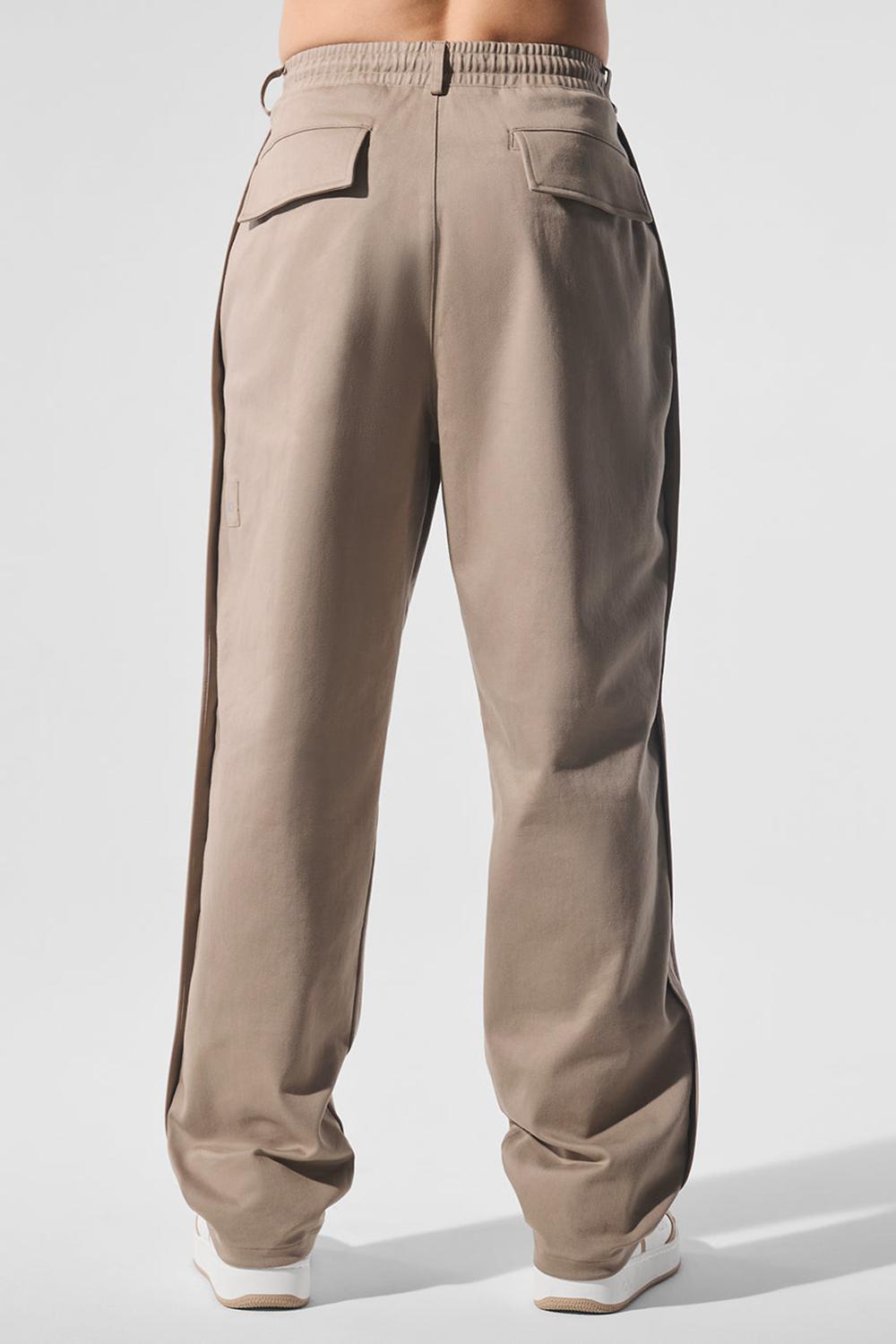 Pantalon Alo Yoga Edition Sueded Straight Leg Hombre Gravel | España  QKMT-62397