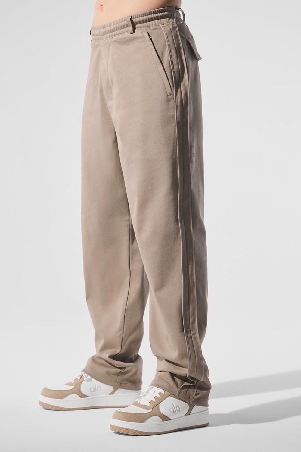 Pantalon Alo Yoga Edition Sueded Straight Leg Hombre Gravel | España  QKMT-62397