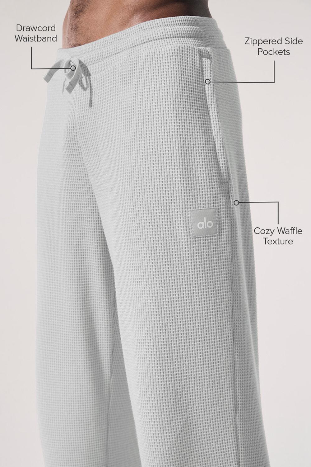 Pantalon Alo Yoga Elevate Waffle Straight Leg Hombre Gris | España  EJDL-95432