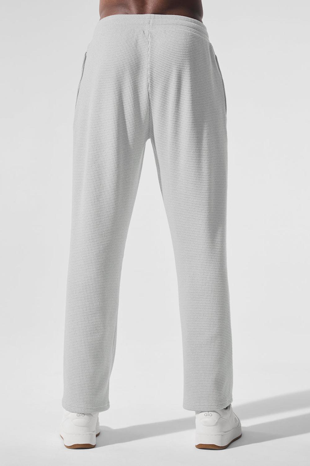 Pantalon Alo Yoga Elevate Waffle Straight Leg Hombre Gris | España  EJDL-95432
