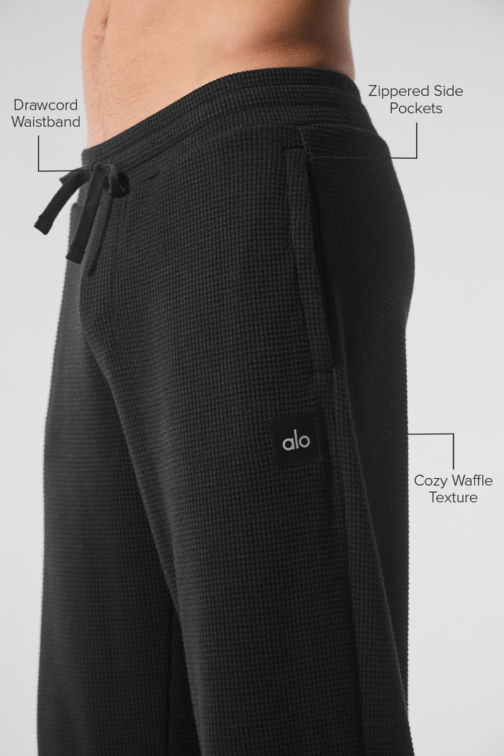 Pantalon Alo Yoga Elevate Waffle Straight Leg Hombre Negras | España  CRBT-06132