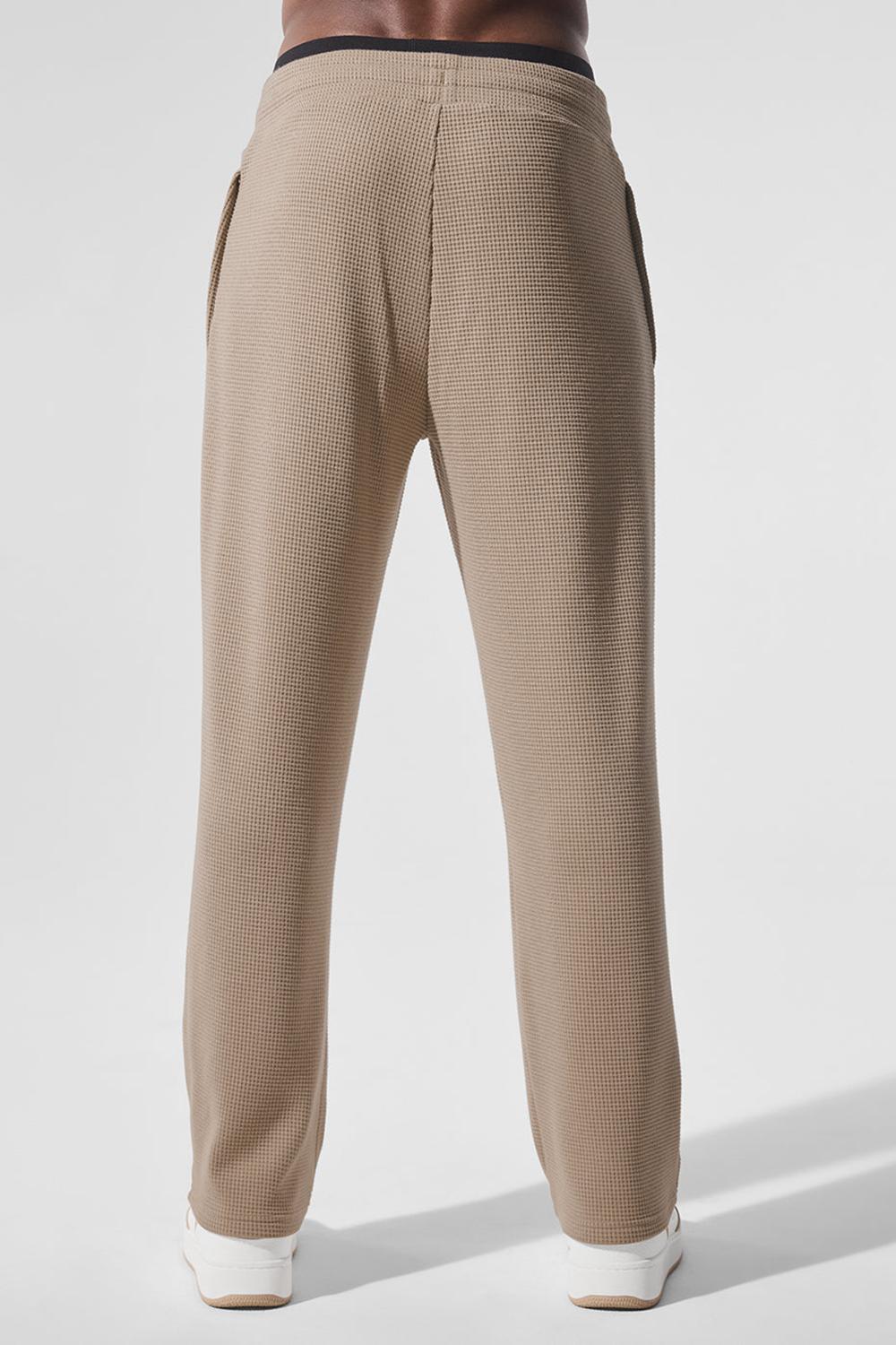 Pantalon Alo Yoga Elevate Waffle Straight Leg Hombre Gravel | España  FVTW-72691