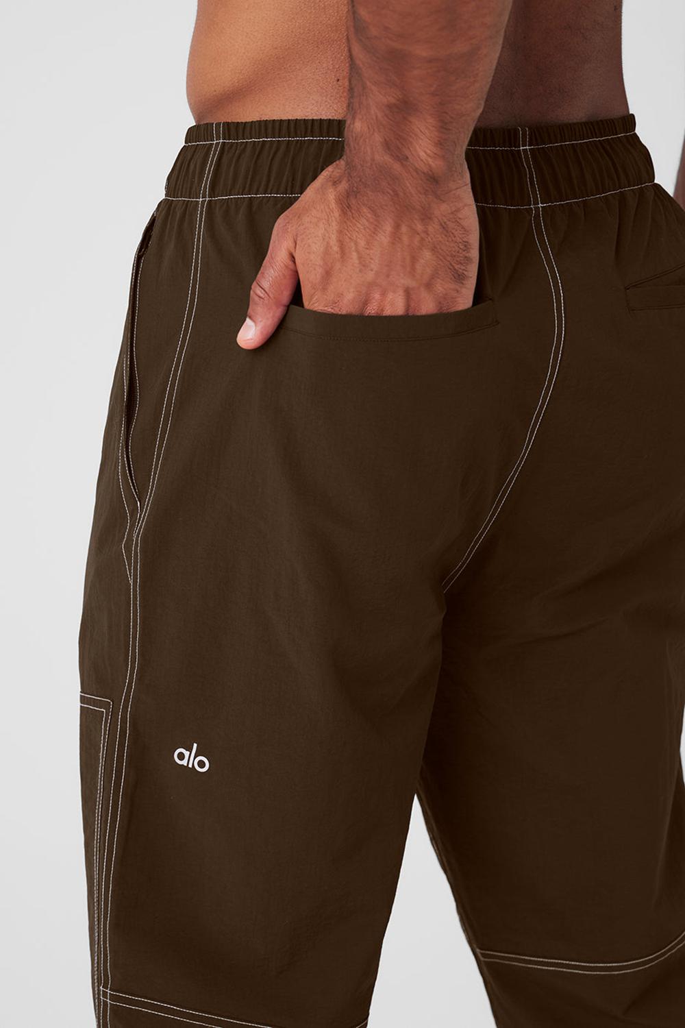 Pantalon Alo Yoga Flight Hombre Espresso | España  DCFN-27591