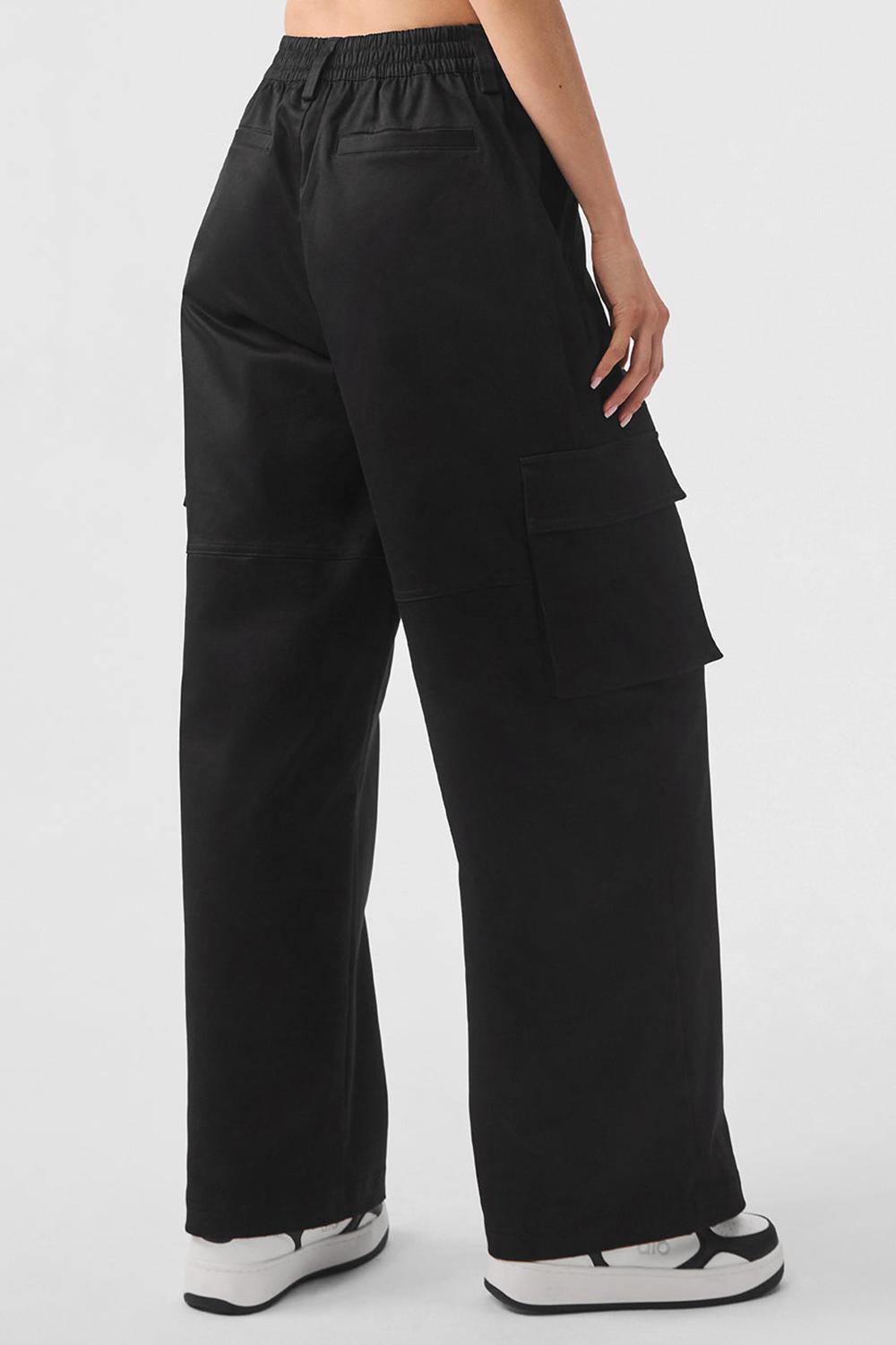 Pantalon Alo Yoga High-Waist Night Out Cargo Mujer Negras | España  ZRXA-79014