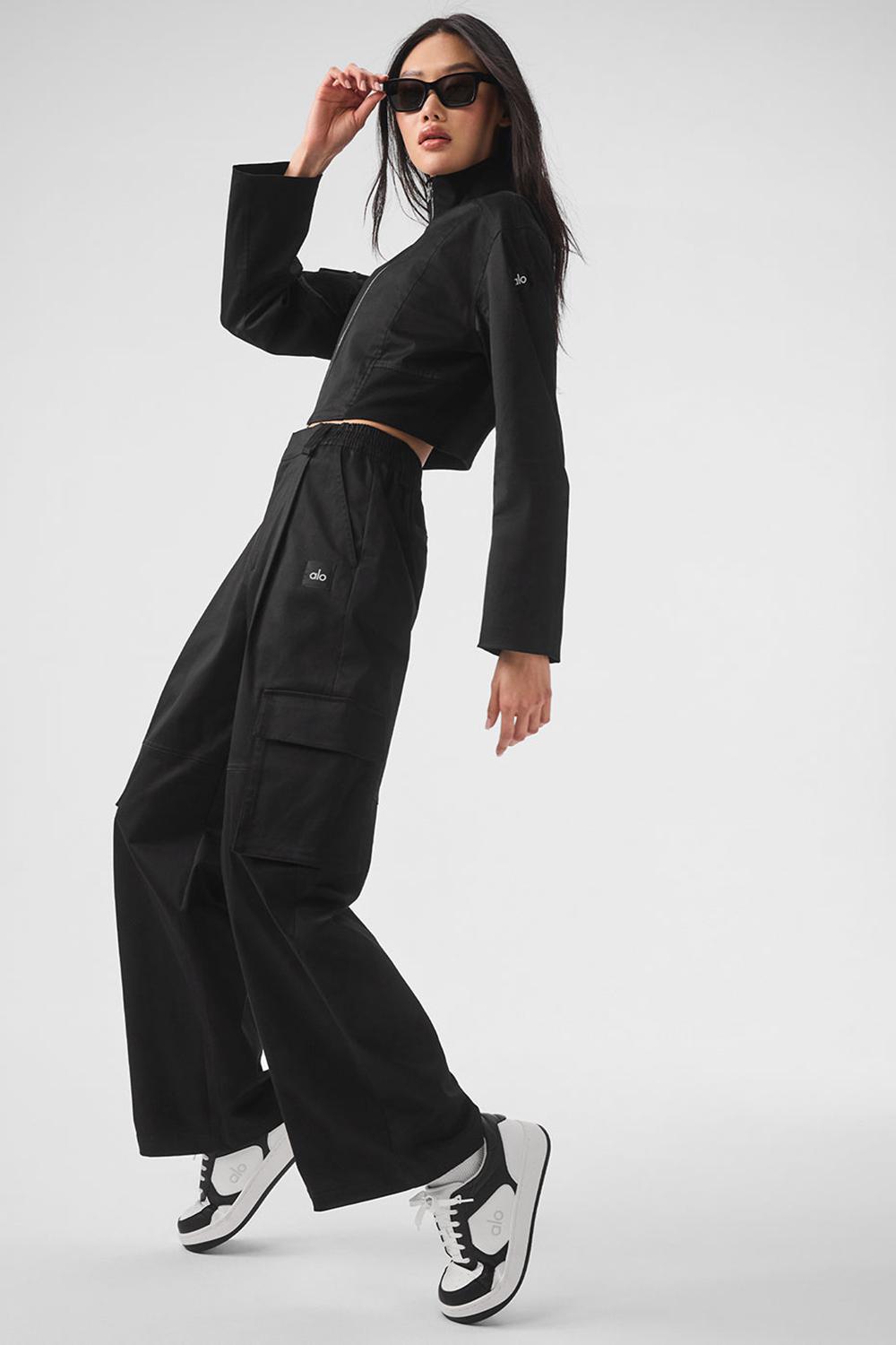 Pantalon Alo Yoga High-Waist Night Out Cargo Mujer Negras | España  ZRXA-79014