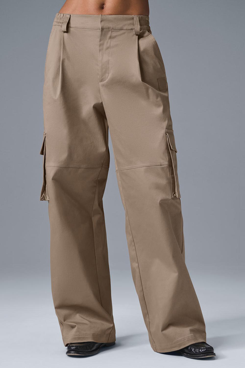 Pantalon Alo Yoga High-Waist Night Out Cargo Mujer Gravel | España  GSPF-06428