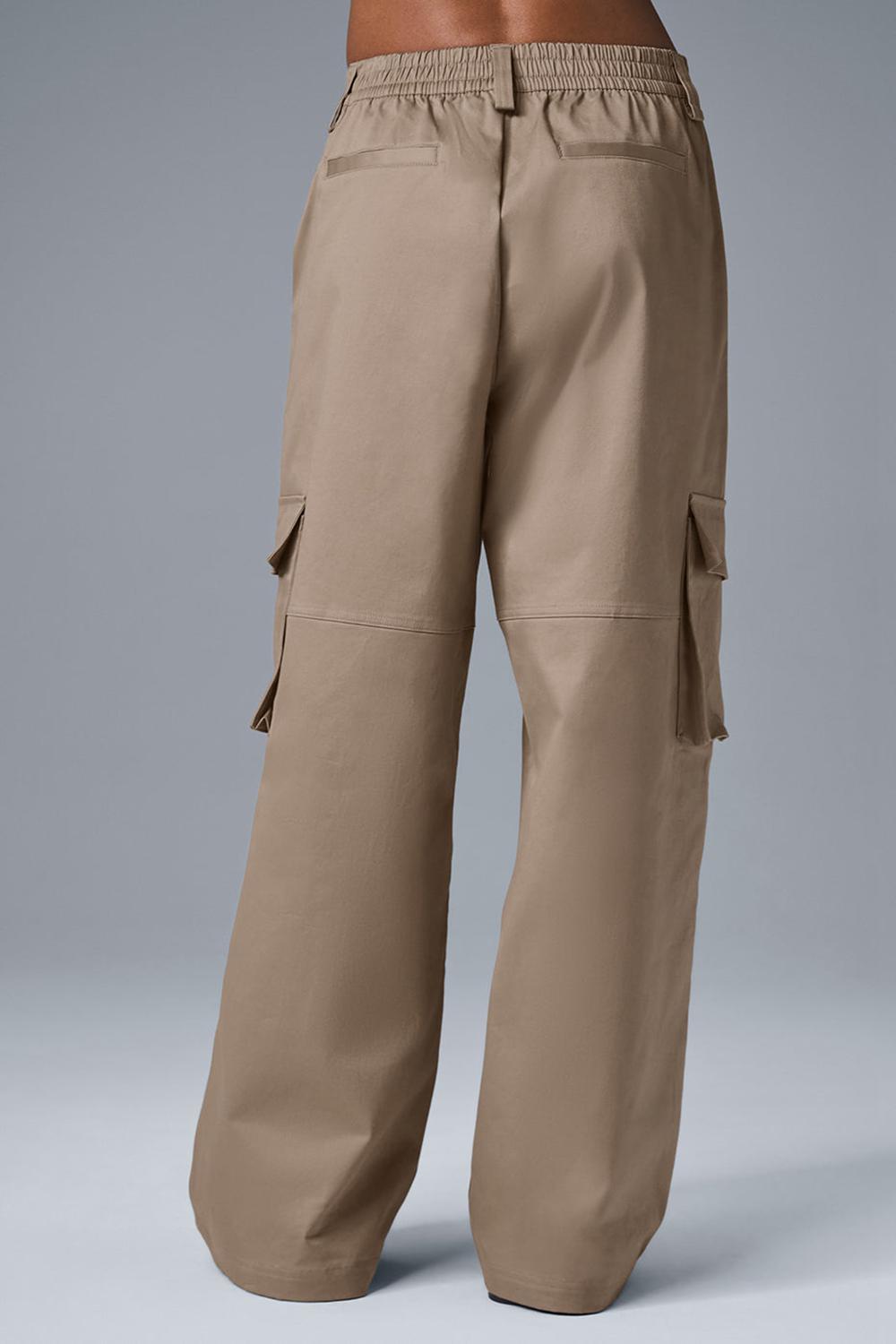 Pantalon Alo Yoga High-Waist Night Out Cargo Mujer Gravel | España  GSPF-06428