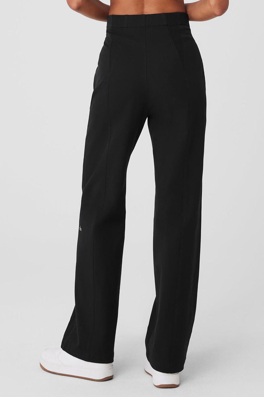 Pantalon Alo Yoga High-Waist On Point Moto Mujer Negras | España  OQYS-60374