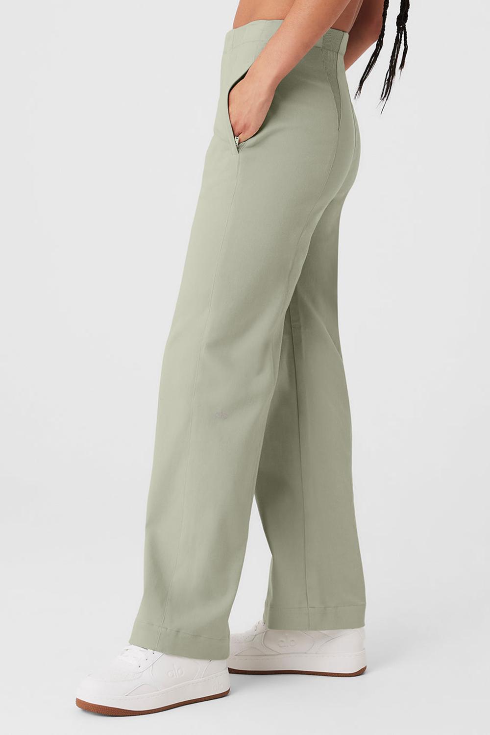 Pantalon Alo Yoga High-Waist On Point Moto Mujer Limestone | España  UTPJ-42637