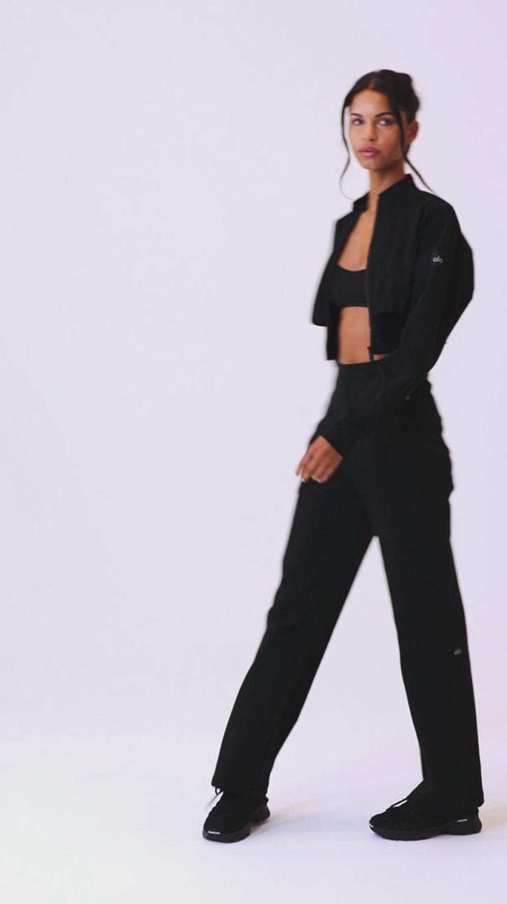 Pantalon Alo Yoga High-Waist On Point Moto Mujer Limestone | España  UTPJ-42637