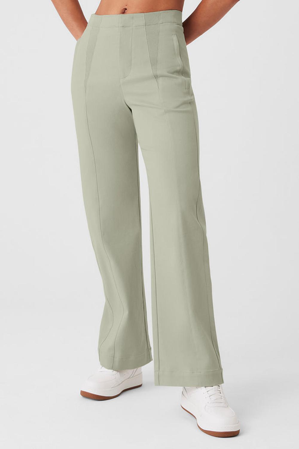 Pantalon Alo Yoga High-Waist On Point Moto Mujer Limestone | España  UTPJ-42637