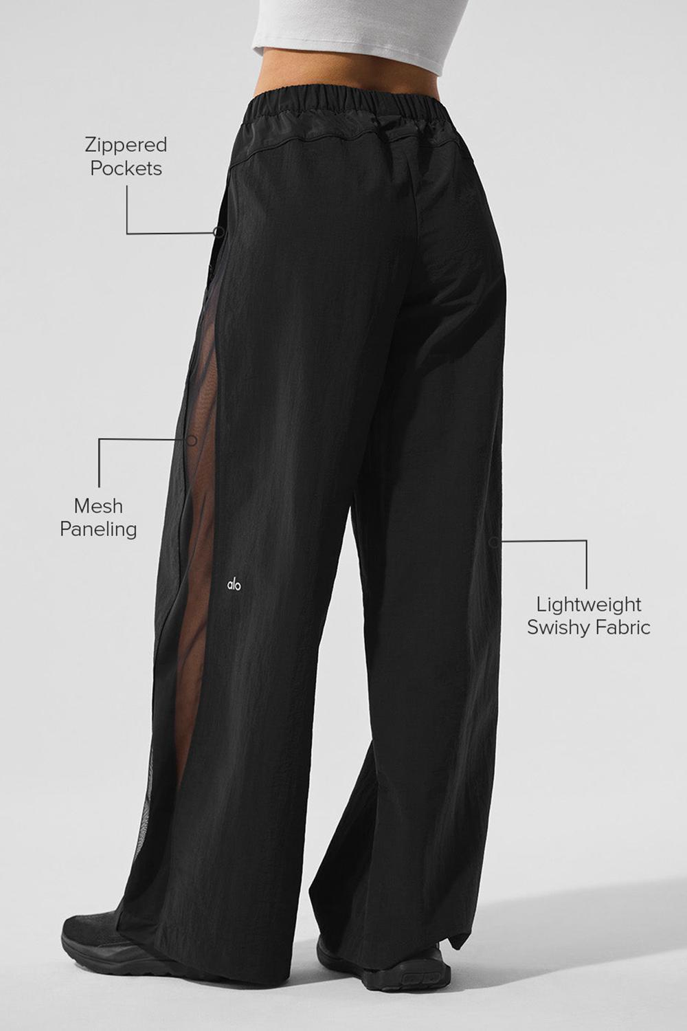 Pantalon Alo Yoga High-Waist Origin Wide Leg Track Mujer Negras | España  PDNJ-39765