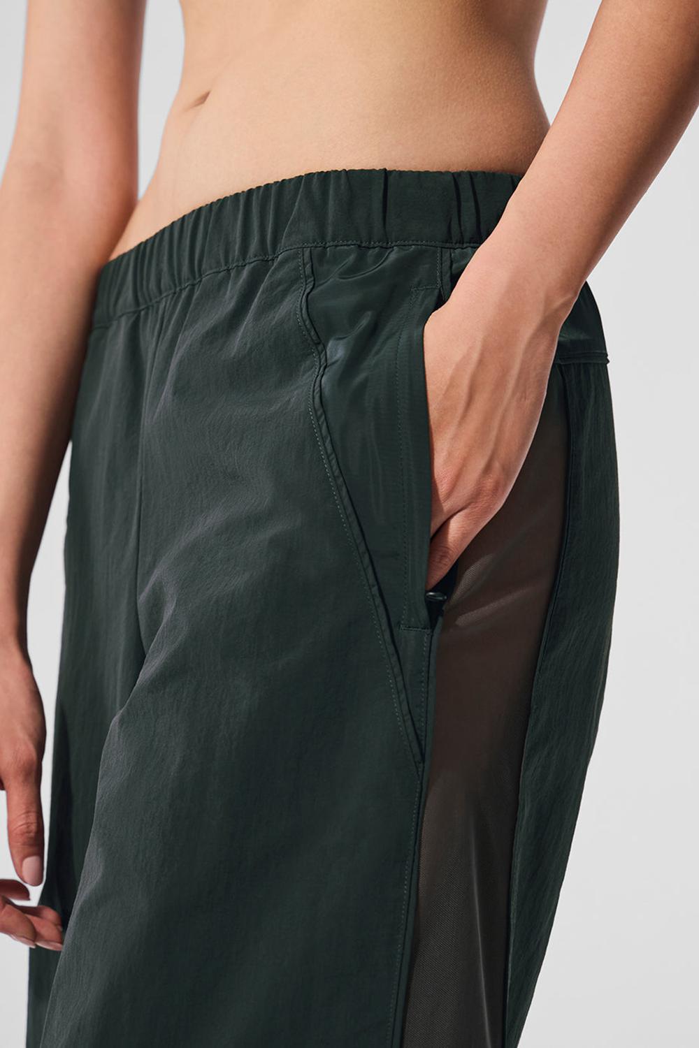 Pantalon Alo Yoga High-Waist Origin Wide Leg Track Mujer Verde | España  LGTR-74851