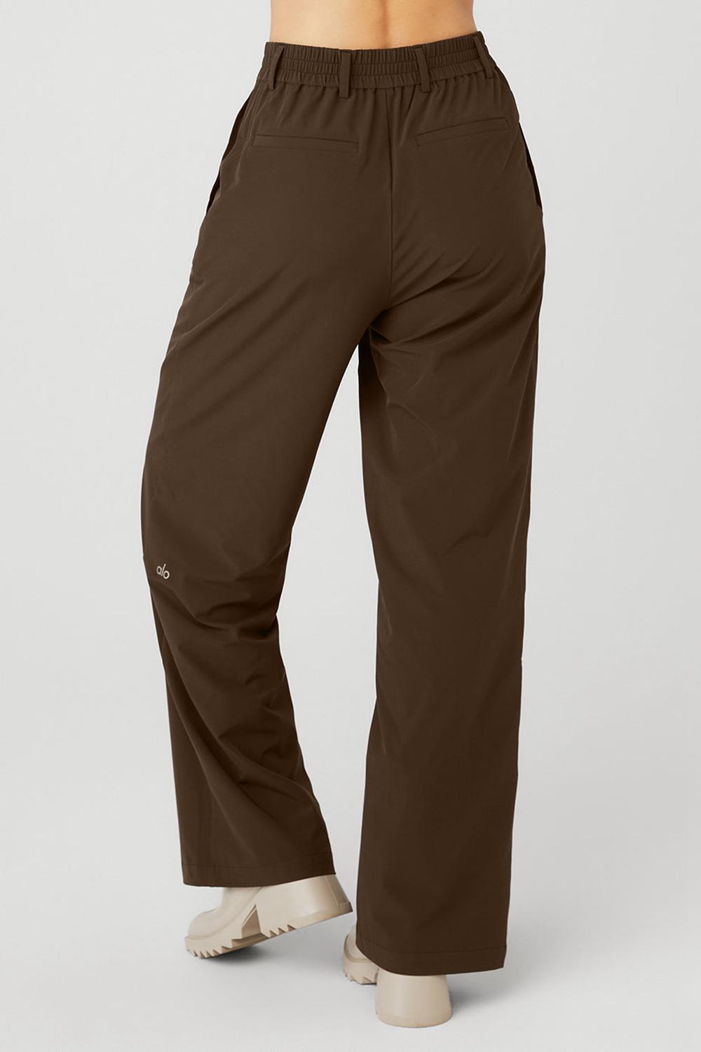 Pantalon Alo Yoga High-Waist Pursuit Mujer Espresso | España  PMWO-78612