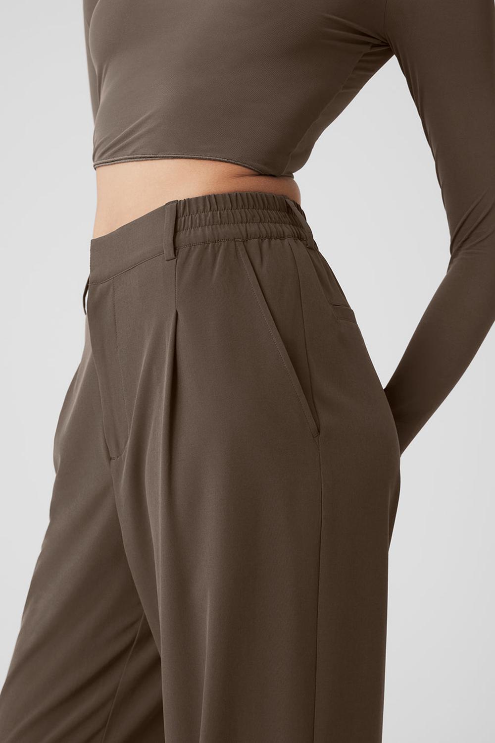 Pantalon Alo Yoga High-Waist Pursuit Mujer Verde Oliva | España  WAOJ-14953