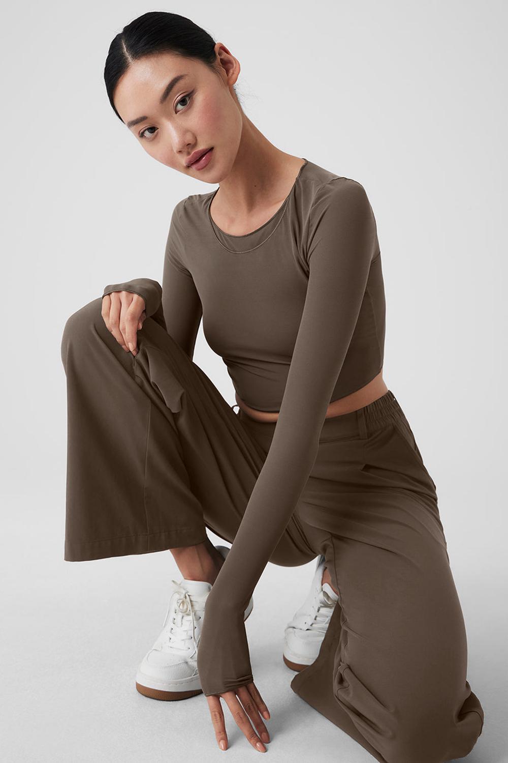 Pantalon Alo Yoga High-Waist Pursuit Mujer Verde Oliva | España  WAOJ-14953