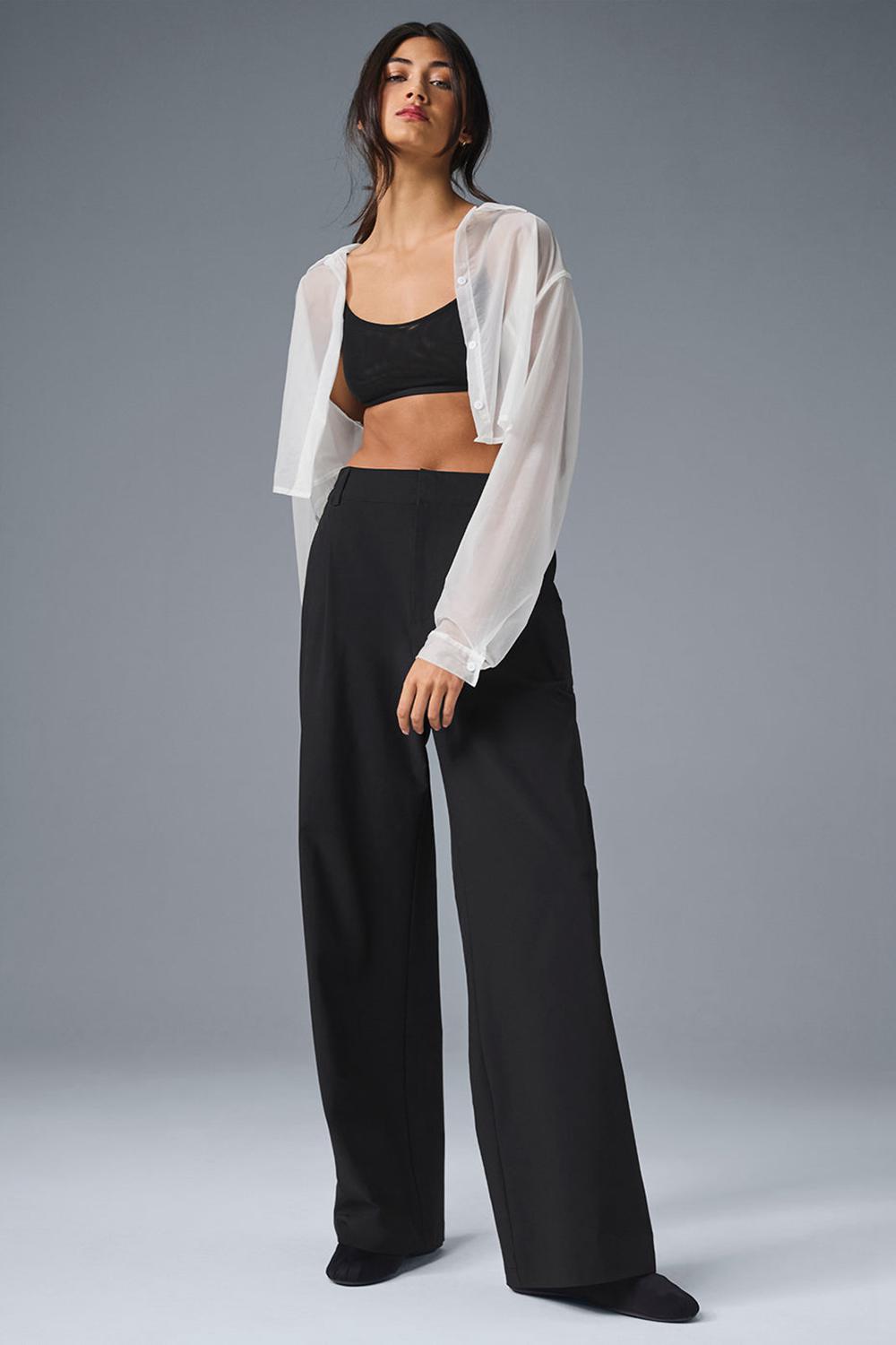 Pantalon Alo Yoga High-Waist Pursuit (Regular) Mujer Negras | España  FYIC-47325
