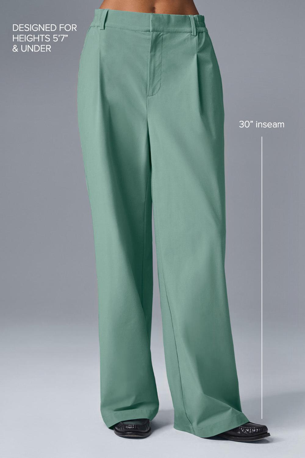 Pantalon Alo Yoga High-Waist Pursuit (Regular) Mujer Verde | España  FGHC-20497